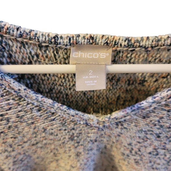 Chico Womens Size 2 Pullover Knit Sweater (Size L) - Picture 2 of 5
